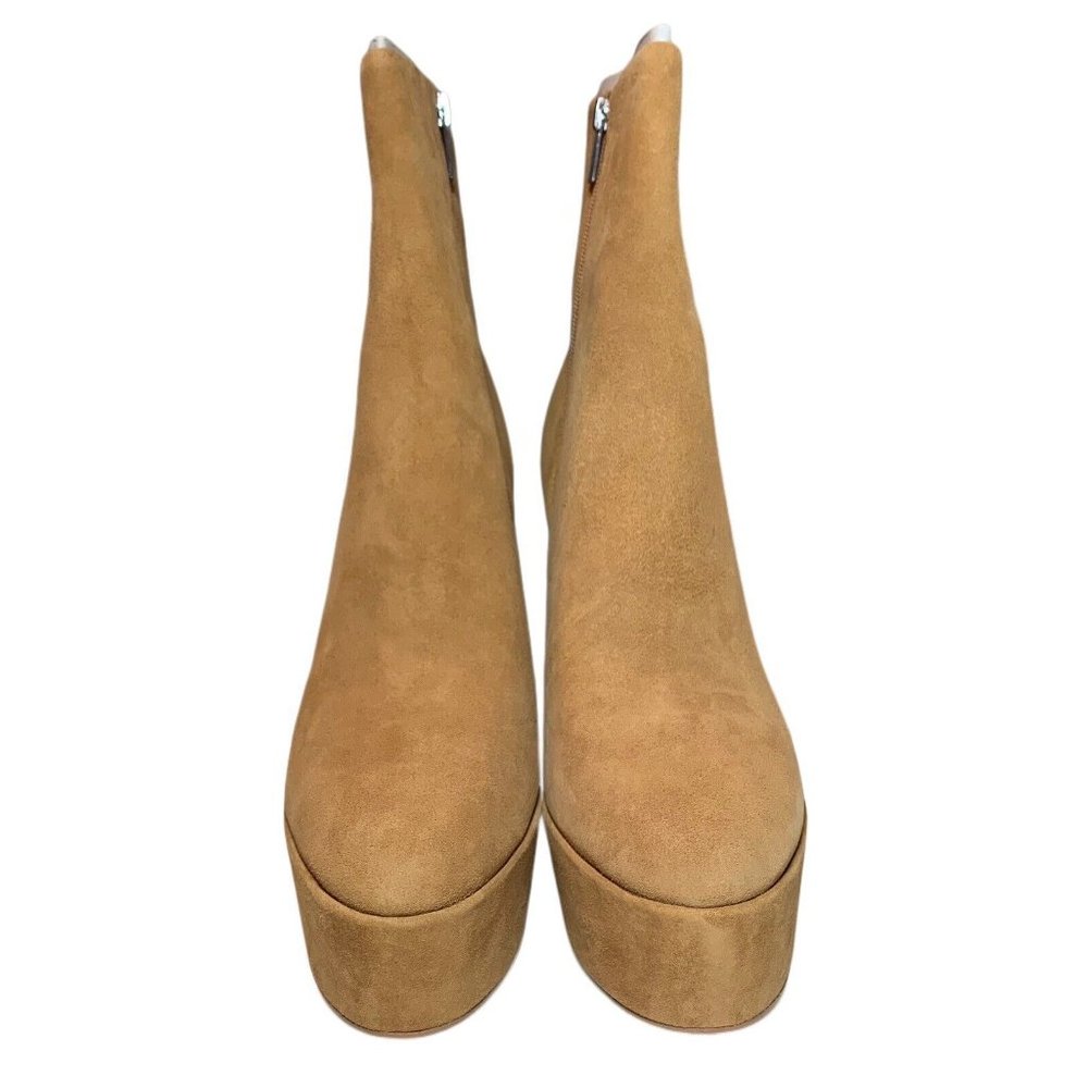 MARC FISHER Women's Caled Platform Boot Tan Suede Brand New w/box - Picture 2 of 7